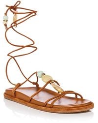 Stuart Weitzman - Vinnie Ankle Tie Sandals - Lyst