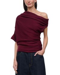STAUD - Mabel Wool Off-The-Shoulder Sweater - Lyst