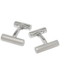 Link Up - Two Tone Rhodium Plated Bar Cufflinks - Lyst