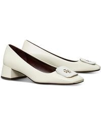 Tory Burch - Georgia Square Toe Embellished Pumps - Lyst