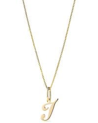 Ana Luisa - Solid Script Letter Necklace - Lyst
