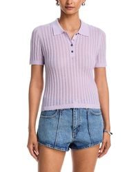 RE/DONE - The Veil Pointelle Polo - Lyst