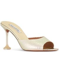 Aquazzura - Bisous Mule 85 Sandals - Lyst