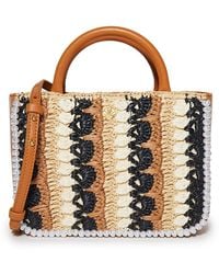 Lele Sadoughi - Maya Raffia Mini Tote - Lyst