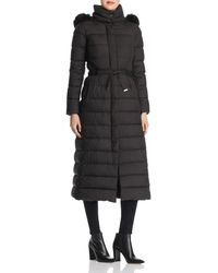 Herno Hooded Fur Trim Long Parka - Black