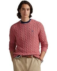 Polo Ralph Lauren - Cable Knit Cotton Sweater - Lyst