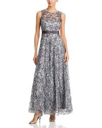 Eliza J - Sleeveless Boat Neck Ball Gown - Lyst