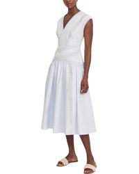 Mint Velvet - Trim Detail Extreme Midi Dress - Lyst