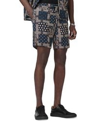 John Varvatos - Daryl Linen Drawstring Shorts - Lyst