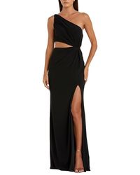 Mac Duggal - One Shoulder Ruched Cut Out Jersey Gown - Lyst