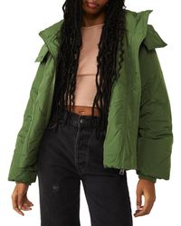 Free People Nocturne Parka in Green Womens Clothing Coats Parka coats 