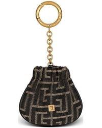 Balmain - Pulse Monogram Jacquard Key Ring - Lyst