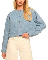 Ramy Brook - Bianca Embellished Denim Jacket - Lyst