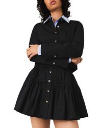 Maje - Mini Elasticated Waist Skirt - Lyst