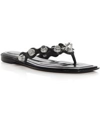 Alexander Wang - Alexander Wang Rexa Embellished Thong Sandals - Lyst