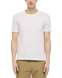 Helmut Lang - Short Sleeve Embossed Logo Tee - Lyst