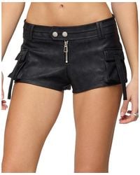 Edikted - Washed Micro Cargo Shorts - Lyst