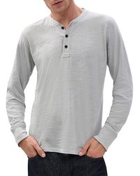 Rag & Bone - Classic Flame Henley Tee - Lyst