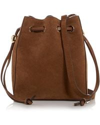 Madewell - Drawstring Suede Crossbody Bag - Lyst