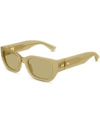 Bottega Veneta - Rectangular Sunglasses, 51Mm - Lyst