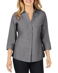 Foxcroft - Taylor Non-Iron Button-Down Top - Lyst