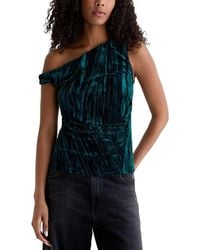 AG Jeans - One Shoulder Asymmetric Top - Lyst