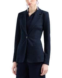 Emporio Armani - Jacquard Jersey Knit Blazer - Lyst