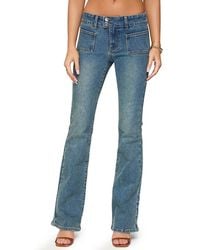 Edikted - Mattea Low Rise Flared Jeans - Lyst