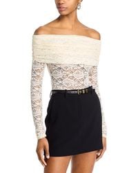 Ronny Kobo - Anita Lace Off-The-Shoulder Top - Lyst