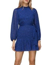 Whistles - Warped Star Print Dobby Dress - Lyst