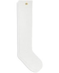 Ganni - Wool Yak Mix High Socks - Lyst
