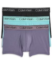Calvin Klein - Microfiber Stretch Wicking Low Rise Boxer Briefs, Pack Of 3 - Lyst