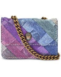 Kurt Geiger - Micro Kensington Denim Crossbody Bag - Lyst