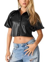 Steve Madden - Reece Cropped Blouse - Lyst