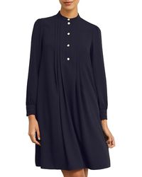 Hobbs - Madeline High Neck Mini Dress - Lyst