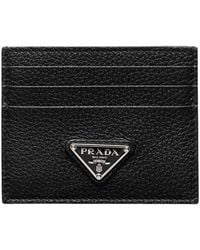 Prada - Leather Card Holder - Lyst