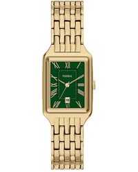 Fossil - Raquel Three-Hand-Tone Stainless Steel Watch, 23Mm X 38Mm - Lyst