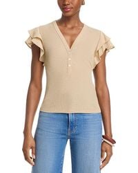 Veronica Beard - Aphrodite Ruffled Sleeve Top - Lyst
