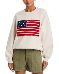 Vintage Havana - Surf Fleece Flag Applique Sweatshirt - Lyst