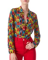 ❣️人気新作 ♡ Alice+Olivia バラ色ヒョウ柄ブラウス 新品♡ 310