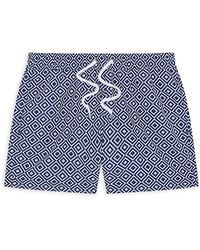 Frescobol Carioca - Rio Printed Drawstring 4.5 Swim Shorts - Lyst