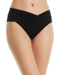 Robin Piccone - Ava Solid Twist-Front Bikini Bottom - Lyst