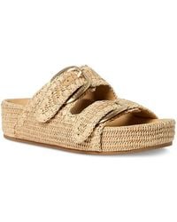 Loeffler Randall - Raffia Platform Sandals - Lyst
