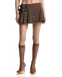 Avec Les Filles - Belted Pleated Skort - Lyst