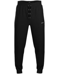 BOSS - Boss Mix & Match Cotton Blend Logo Print Joggers Regular Fit - Lyst