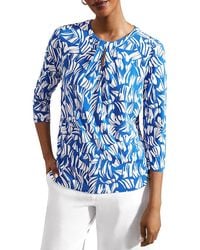 Hobbs - Julia Printed Top - Lyst