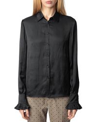 Zadig & Voltaire - Thely Satin Blouse - Lyst