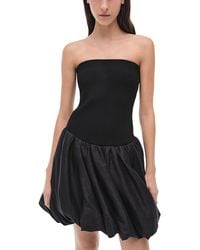 Jonathan Simkhai - Pollie Bubble Hem Mini Dress - Lyst