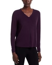 Eileen Fisher - Fine Stretch Jersey Knit V Neck Top - Lyst