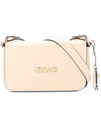 Versace - Tag Mini Leather Shoulder Bag - Lyst